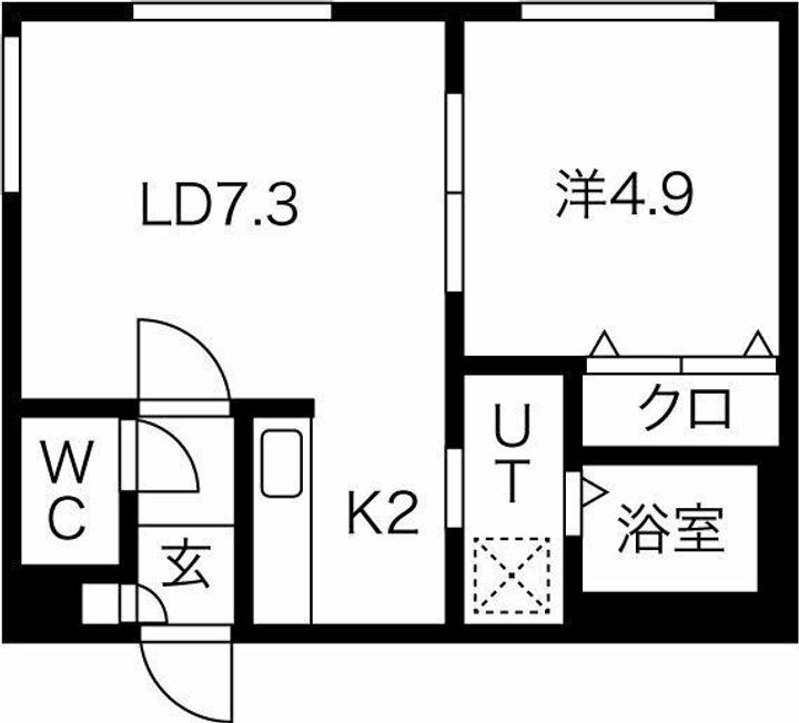 クラリス二十四軒の間取り