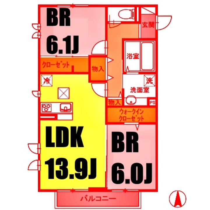 メゾン アイリスの間取り
