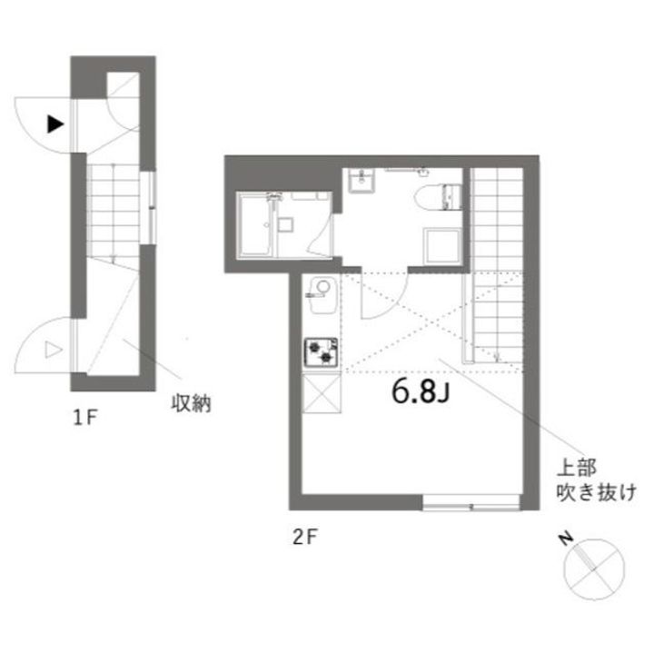 東京都港区高輪1(アパート)の賃貸物件の間取り