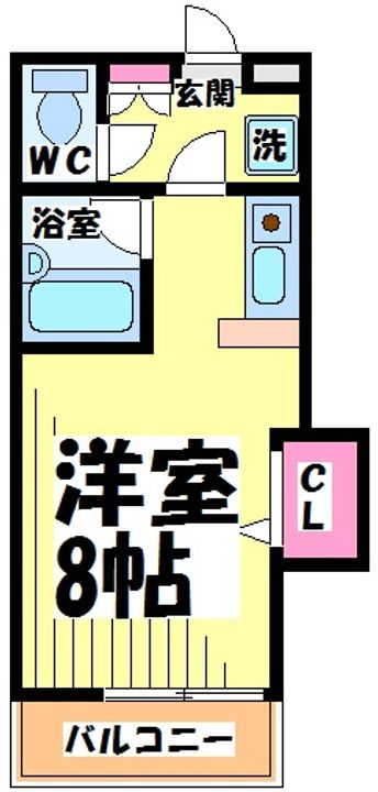 東京都調布市布田2(アパート)の賃貸物件の間取り