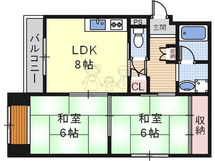 クランツ沢ノ町の間取り
