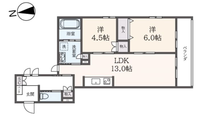 (シニア限定)へーベルヴィレッジときわ台~Serenity Courtの間取り