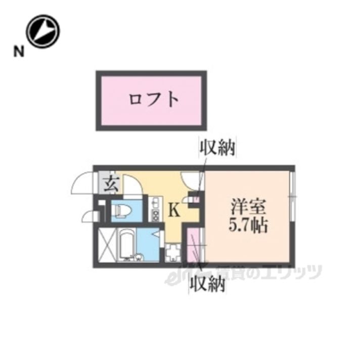 レオパレスカリヨ尼崎の間取り