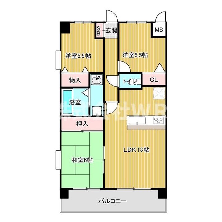 セラヴィの間取り