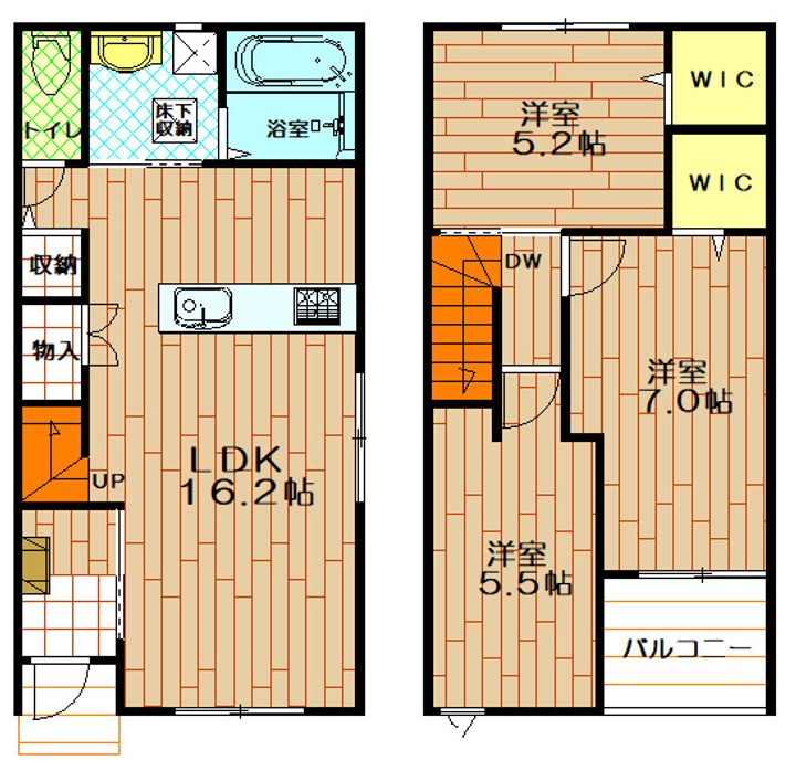 埼玉県久喜市鷲宮中央1(一戸建)の賃貸物件の間取り