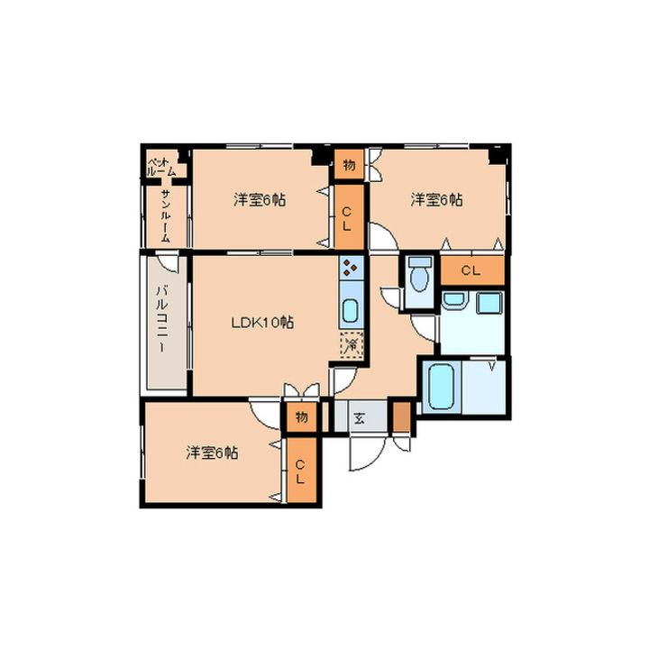 サーレブッローネ7(大野町)の間取り