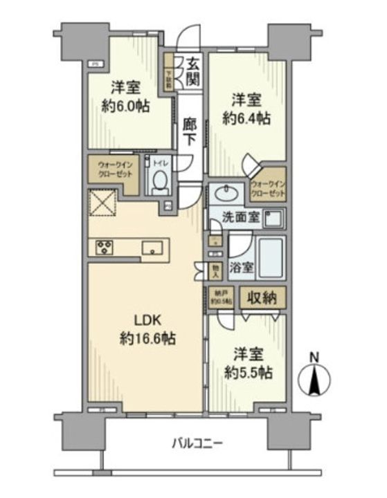 プラウドタワー清澄白河の間取り