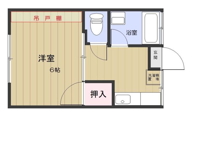 城ヶ谷コーポの間取り