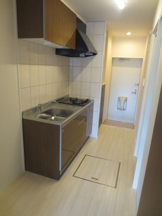 茨城県ひたちなか市大字足崎(アパート)の賃貸物件のキッチン