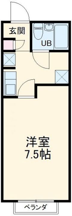クレセント渡辺Bの間取り