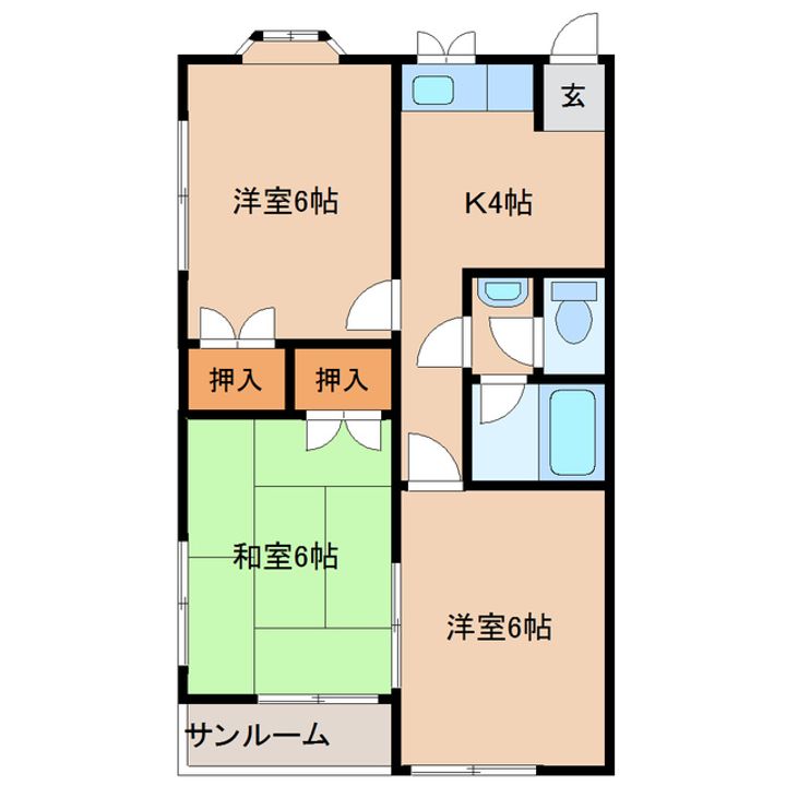 レジデンス南塚の間取り