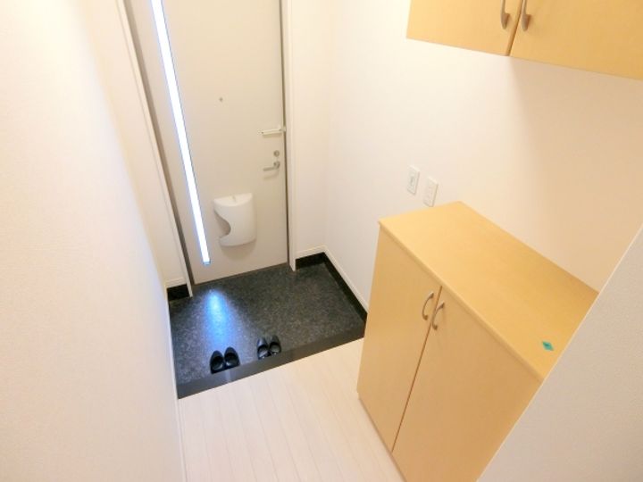 茨城県水戸市堀町(アパート)の賃貸物件の玄関