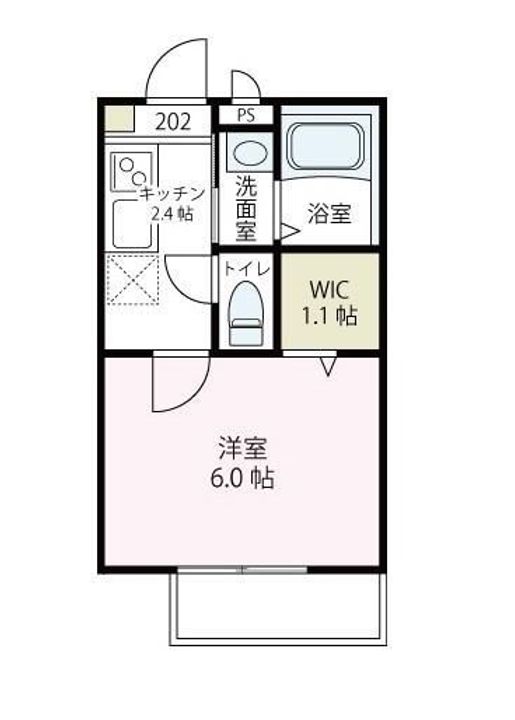 神奈川県横浜市旭区四季美台(アパート)の賃貸物件の間取り