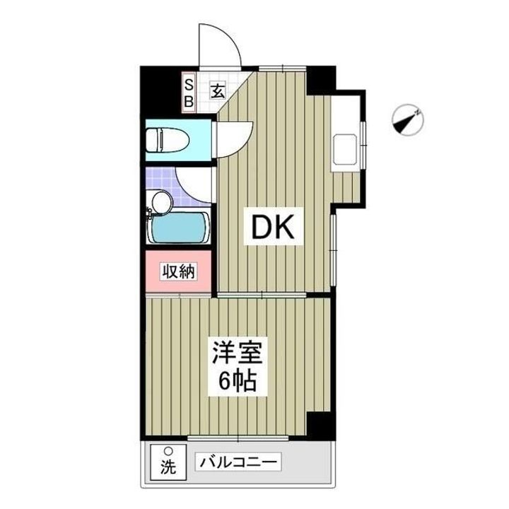 清新三興ハイツの間取り