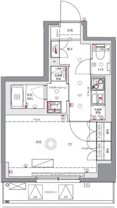 東京都板橋区上板橋3(マンション)の賃貸物件の間取り