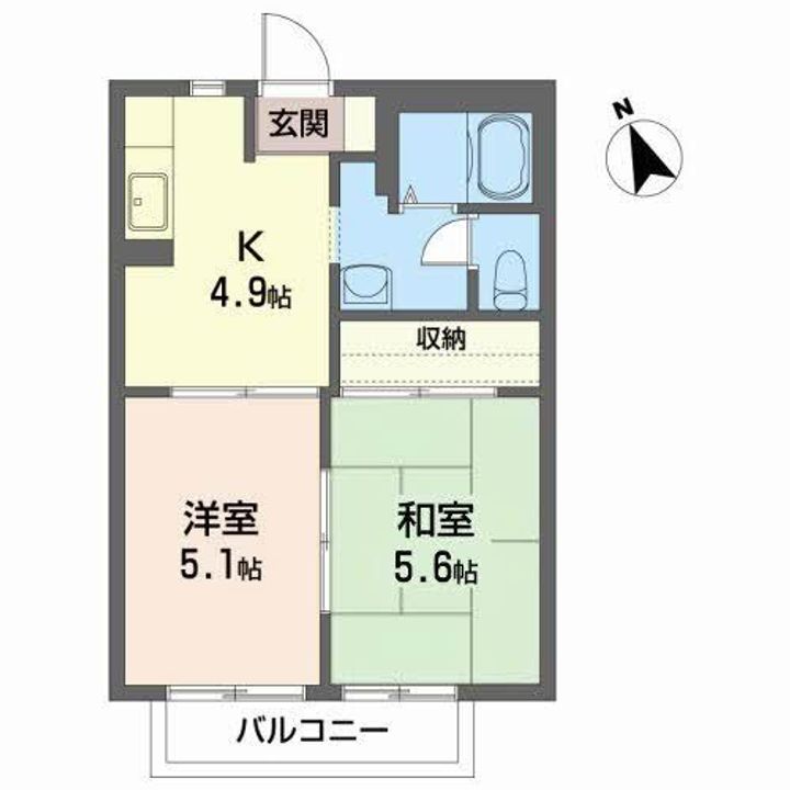 サンハイツ柴宮 Aの間取り