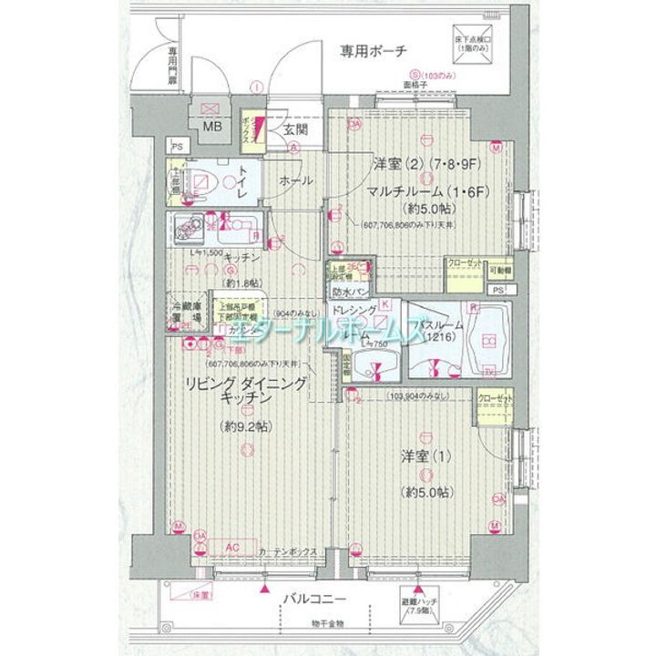 エステムプラザ神楽坂North Residenceの間取り