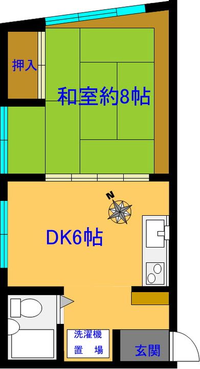 石神ハイツの間取り