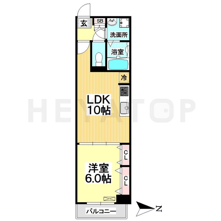 愛知県名古屋市中川区山王3(マンション)の賃貸物件の間取り