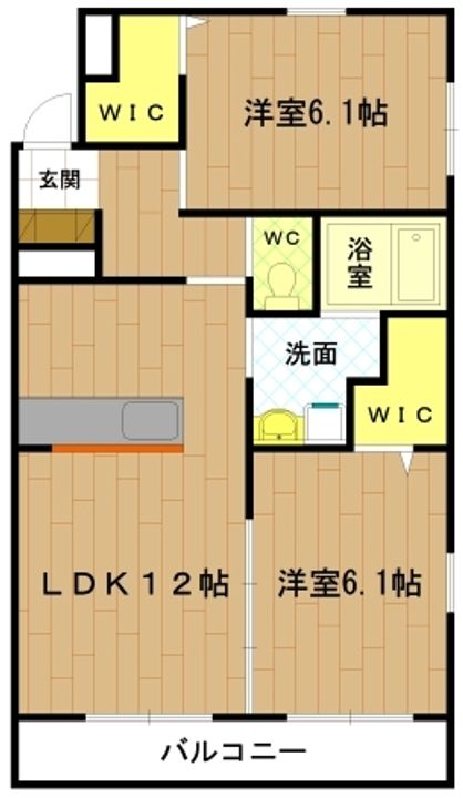 三重県伊勢市小木町(マンション)の賃貸物件の間取り