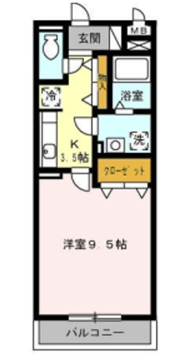 愛知県名古屋市南区菊住2(アパート)の賃貸物件の間取り