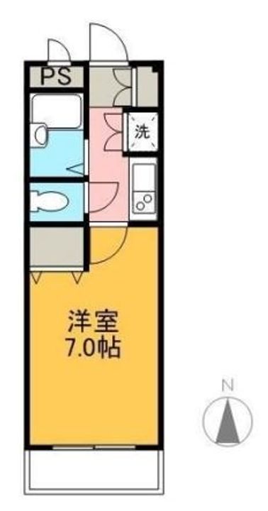 岡山県倉敷市松島(マンション)の賃貸物件の間取り