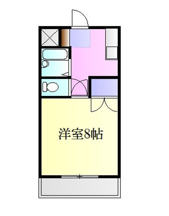 広島県福山市松永町4(マンション)の賃貸物件の間取り