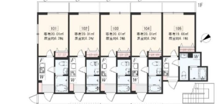 アザーレ・キュリオス中野島の間取り