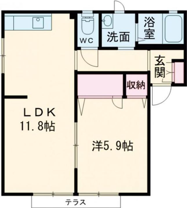 フォーレスKの間取り