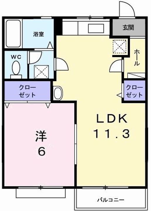 兵庫県神戸市西区持子3(アパート)の賃貸物件の間取り