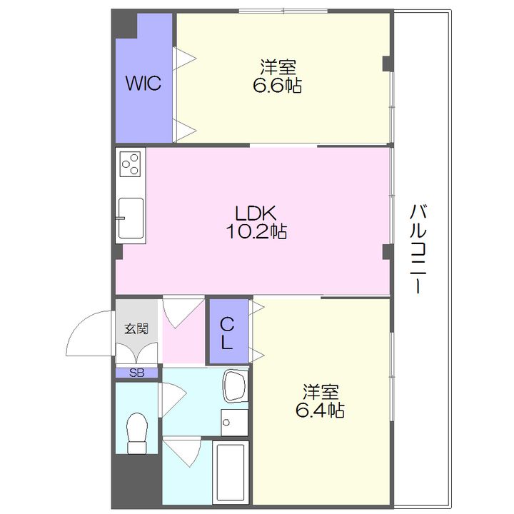 パールハイツ南台の間取り