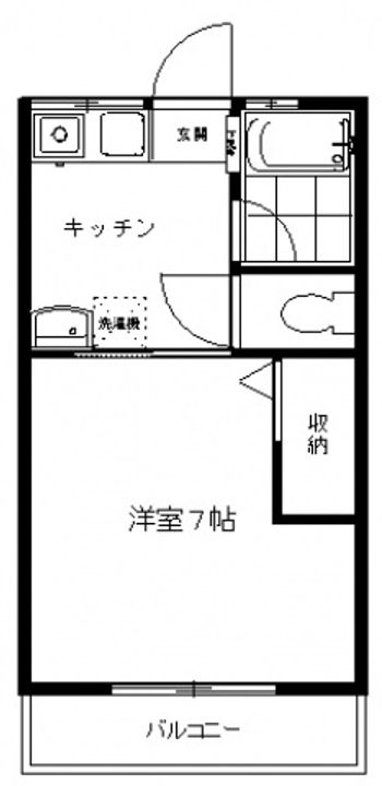 椿コーポの間取り