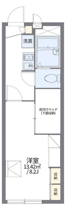 東京都八王子市中野町(アパート)の賃貸物件の間取り
