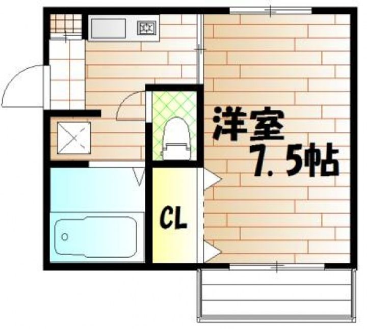 ディアス西川原の間取り