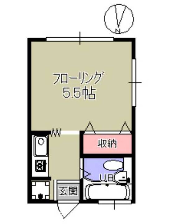 東京都世田谷区三宿2(アパート)の賃貸物件の間取り