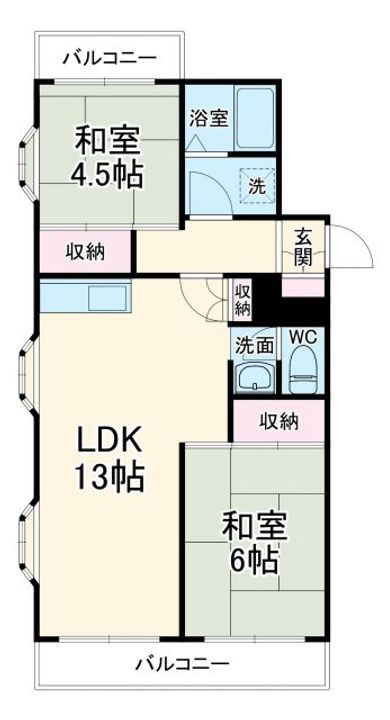 メゾンサンヒルズの間取り