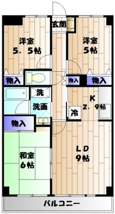 グレンツェント・ハイム相模大野の間取り