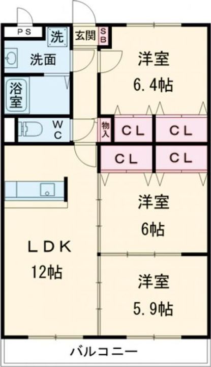 風の杜高町の間取り