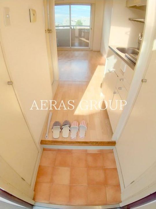 東村山ペガサスビルA館の玄関