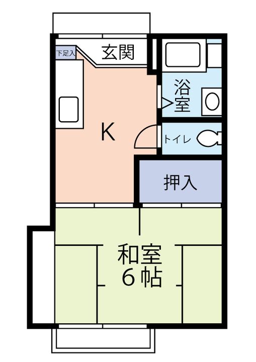 ハイツ晴の間取り