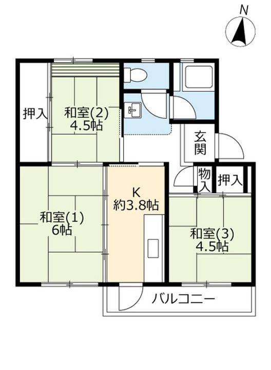 UR有野の間取り