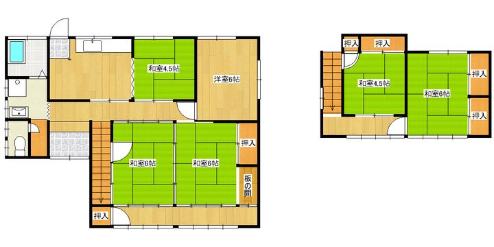島根県浜田市長沢町(一戸建)の賃貸物件の間取り