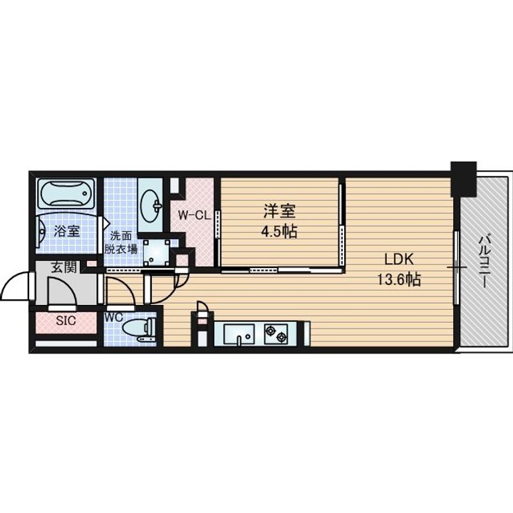 OPUS RESIDENCE SHINSAIBASHI SOUTHの間取り