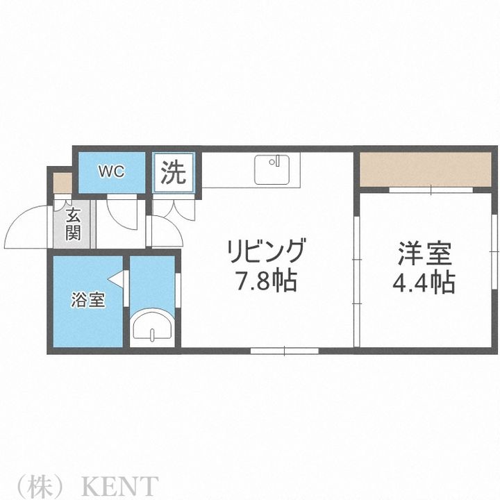 ポデューム24ケンの間取り