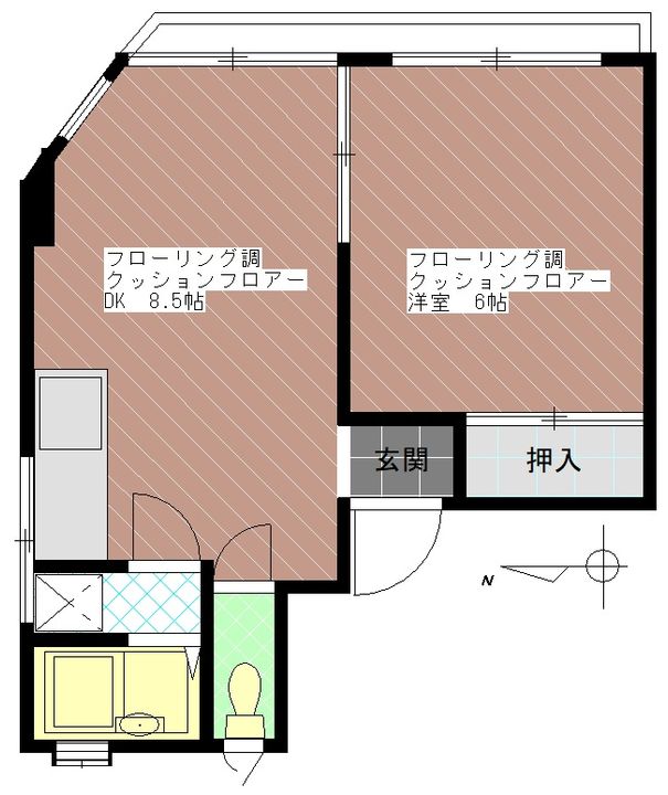 宅間ビルの間取り