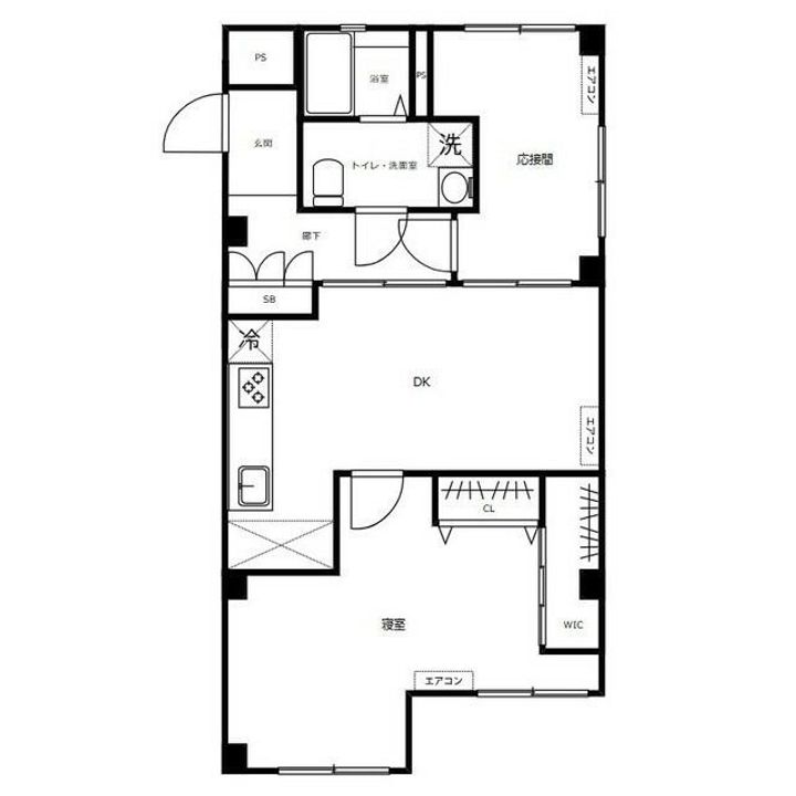 麻布コーポラスの間取り