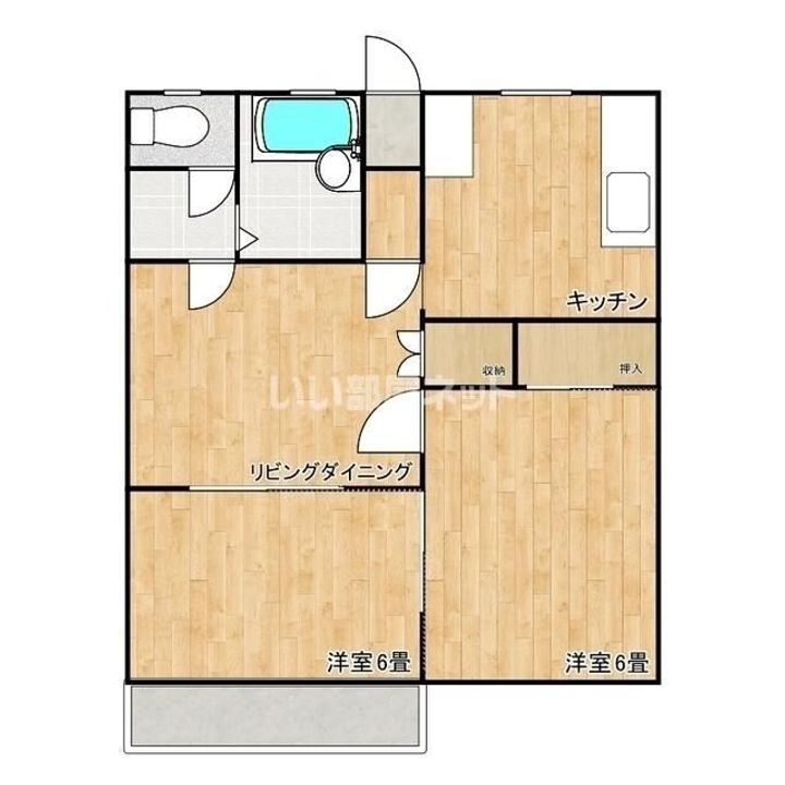 埼玉県本庄市下野堂(アパート)の賃貸物件の間取り