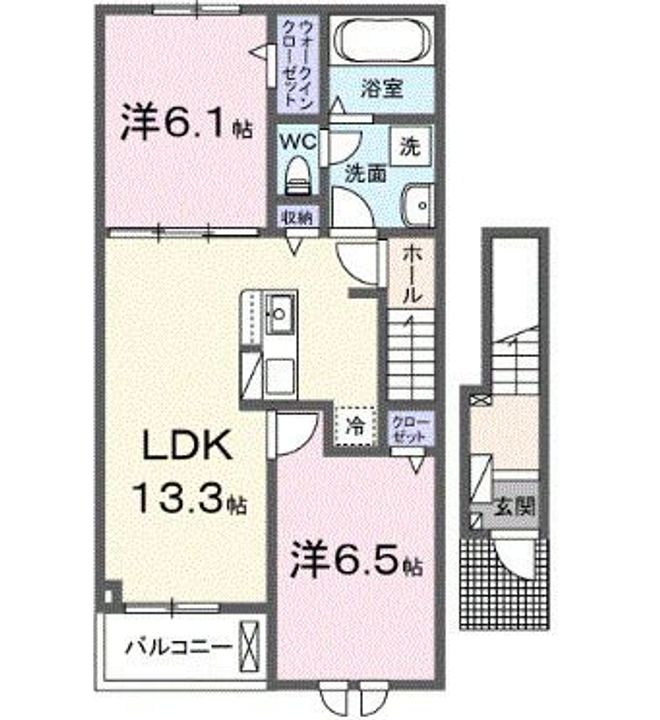 サクラ・コート阿成の間取り