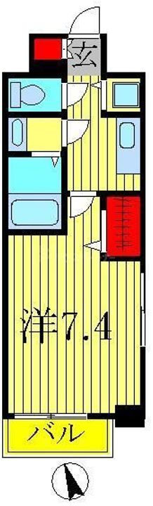 東京都足立区足立4(マンション)の賃貸物件の間取り