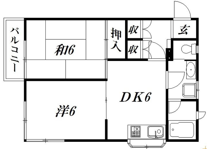 静岡県浜松市中央区中島1(マンション)の賃貸物件の間取り